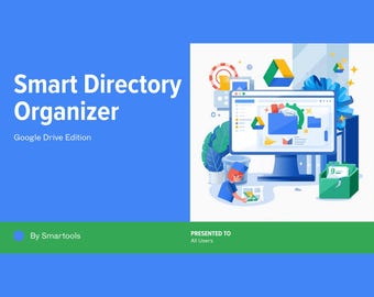 Smart katalogorganisatör för Google Drive | Automatisk mapporganisatör | Apps Script för Drive | Digitalt arbetsflödesverktyg | Smarta verktyg