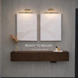 Floating Console Table with Drawers, Dark Walnut Wall Mounted Entryway Console, Modern Minimal Hallway Storage, Custom Width 60–140 cm