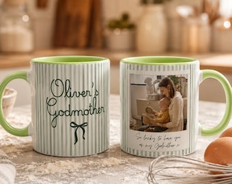 Mug marraine PERSONNALISÉE, cadeau de baptême Mug marraine personnalisé, coffret seras-tu ma marraine, promu au rang de cadeau de proposition pour marraine