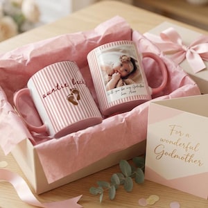 Taza "¿Quieres ser mi madrina?", taza personalizada con foto para madrina, regalo para propuesta de madrina, regalo de bautizo, taza personalizada para tía.
