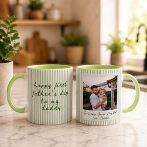 PERSONALISED First Father's Day Mug, Father's Day Gift from Child, First Father's Day Gift, Personalised Photo Mug, Custom Mug Gift for Dad image 6