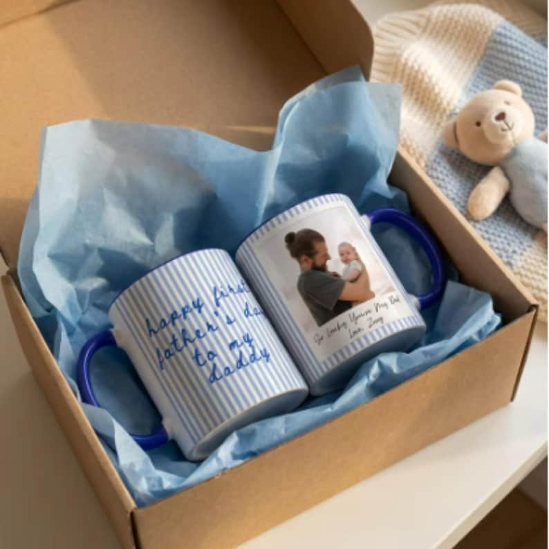 PERSONALISED First Father's Day Mug, Father's Day Gift from Child, First Father's Day Gift, Personalised Photo Mug, Custom Mug Gift for Dad image 9