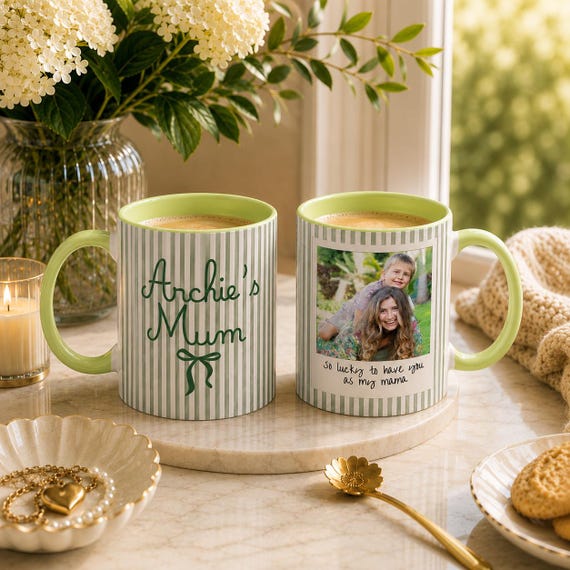 PERSONALISED Mum Mug, Mum Photo Mug, Mama, New Mum Mugs, CUSTOM Mum Mug, Gift with Kids Names, First Mother's Day Mug, Birthday Gift for Mum