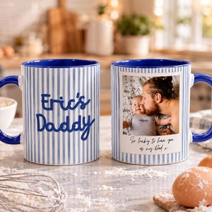 PERSONALISED Father's Day Mug, CUSTOM Photo Mug for Dad, First Father's Day Mug for New Dad, Papa Mug, First Time Dad Gift, Dad Photo Mug