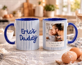 PERSONALISED Father's Day Mug, CUSTOM Photo Mug for Dad, First Father's Day Mug for New Dad, Papa Mug, First Time Dad Gift, Dad Photo Mug