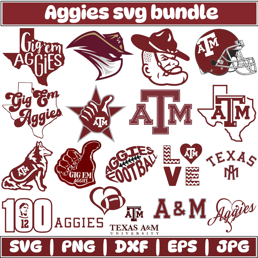 Aggies Svg Bundle, Aggies Png Clipart, Cut Files for Cricut, Cricut ...