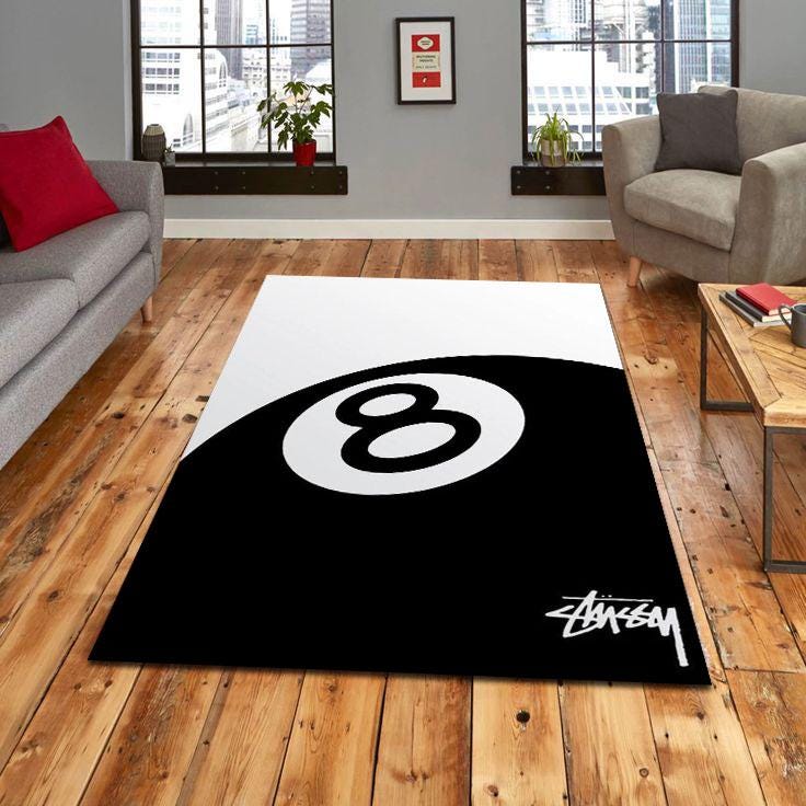 Stussy 8 ball rug - Etsy España