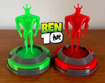 Ben 10 Alien X Figure, 3D Printed Hologram, Omnitrix Base Compatible, Action Figure, Gift for Kids, Fan Memorabilia