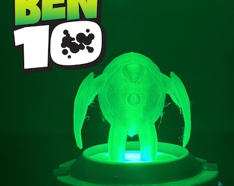 Ben 10 Terraspin-figuur, 3D-geprint hologram, compatibel met Omnitrix-basis, actiefiguur, cadeau voor kinderen, memorabilia van fans