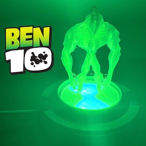 Ben 10 Eyeguy Hologram Figure - 3d Printed Alien Hologram - Omnitrix Lamp Base Accessory - Kids Room Decor - Collector Gift