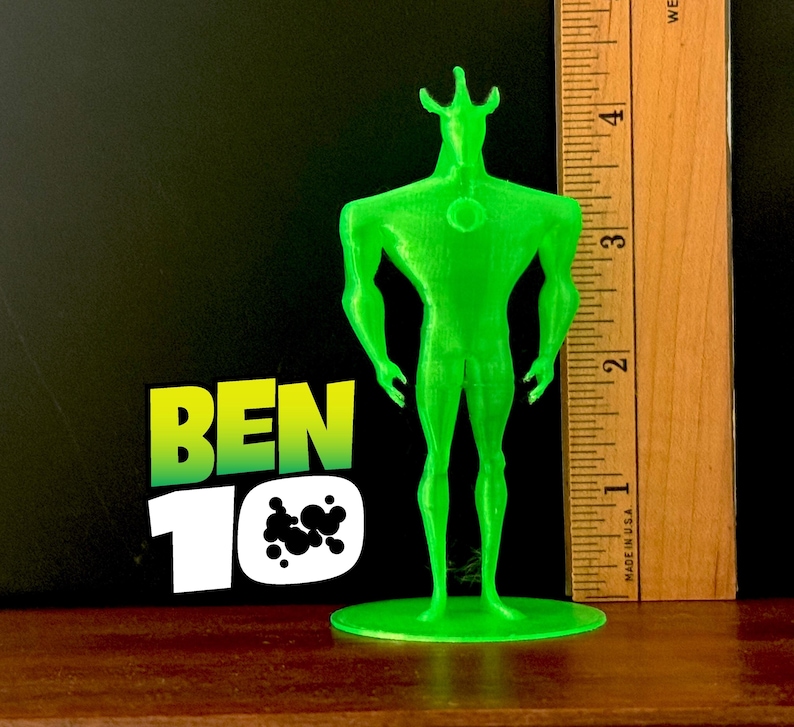Ben A Ruler Ben 10 Alien X Figure, 3D Printed Hologram, Omnitrix Base Compatible ...