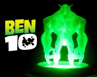 Ben 10 Rath hologramfiguur - 3D-geprint buitenaards hologram - Omnitrix-lampvoetaccessoire - kinderkamerdecoratie - verzamelcadeau