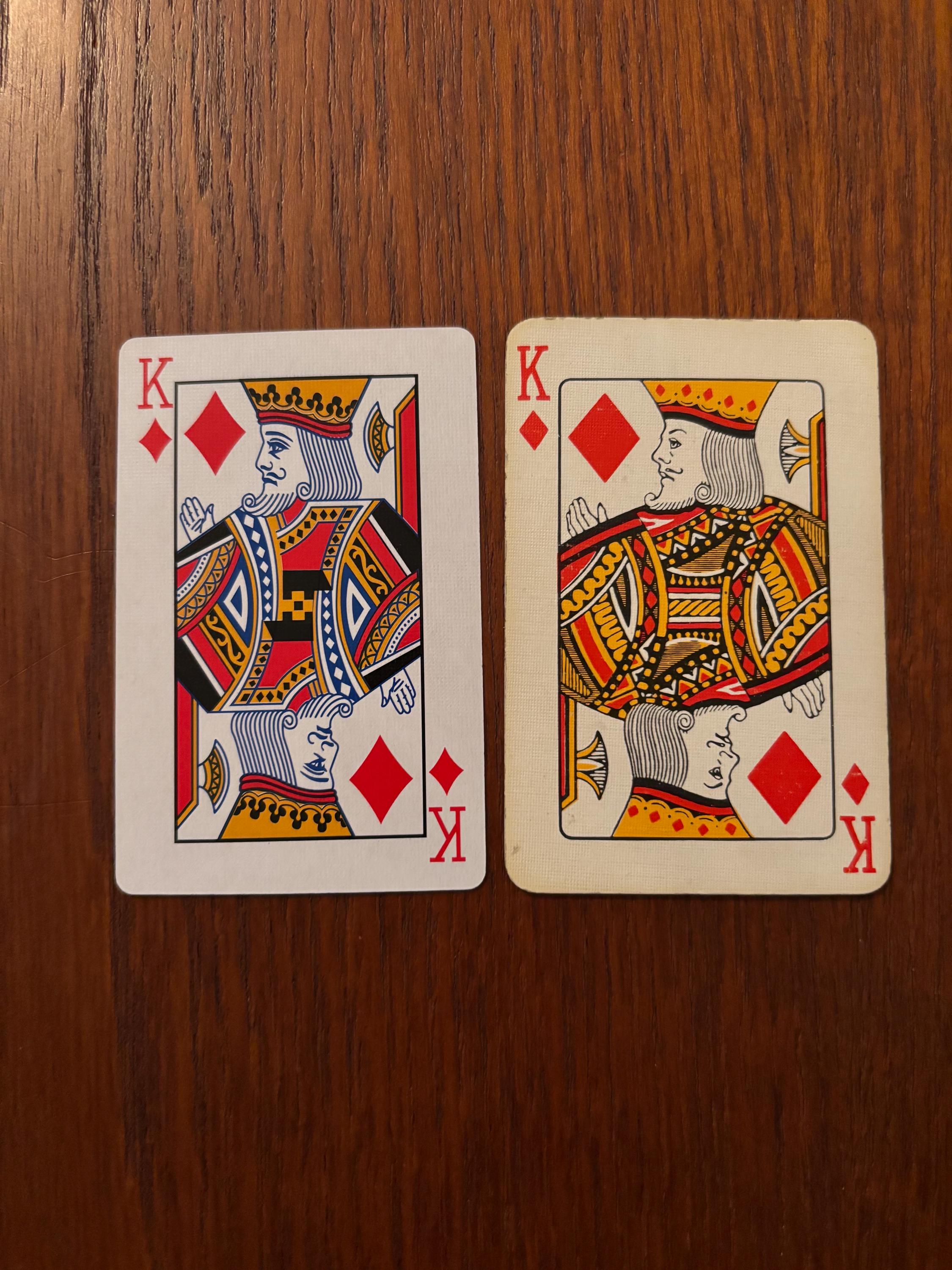 6 X King of Diamonds Playing Cards | Assorted L Vintage | Single