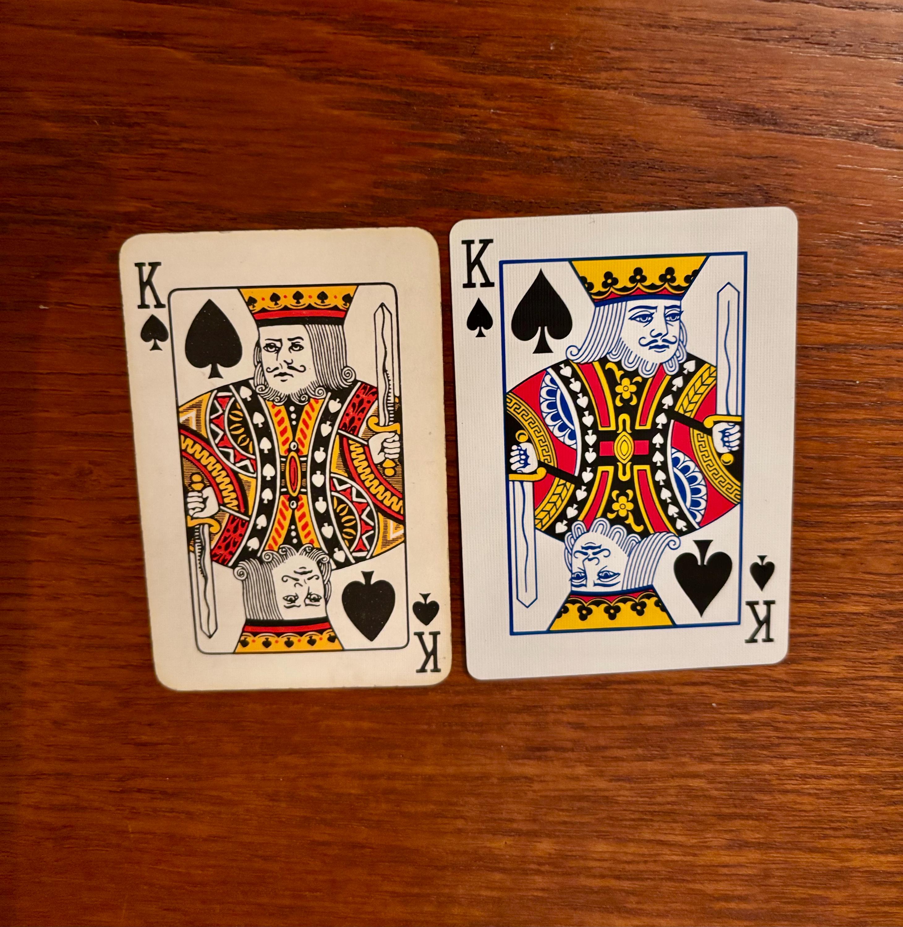 6 X King of Spades Playing Cards | Assorted L Vintage | Single