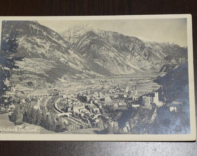 Original vintage postcard Landeck Tyrol – Austria, historical postcard, Alps, mountain village, travel souvenir, collector's card"