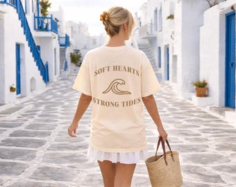 coastal beach vacation shirt women ocean waves | ocean lover gift tee | summer beach graphic tee