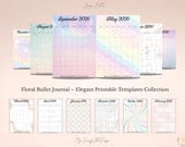 Monthly Goal Planner | Pastel Calendar Template | Printable PDF A4 + US Letter – SerenifyStudioDesign