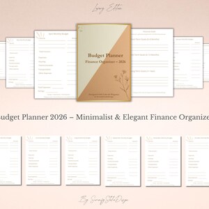 Budget Planner 2026 | Printable Finance Organizer & Expense Tracker (A4 • US Letter • A5)