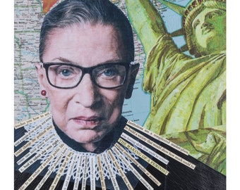 DISSENT (Ruth Bader Ginsburg) collage