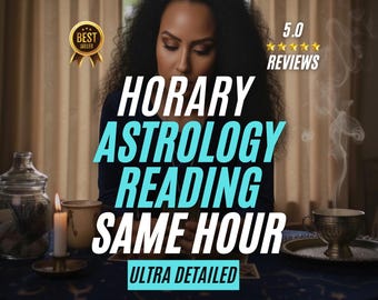 Lectura astrológica horaria, misma hora, entrega rápida, amor, trabajo y carrera.