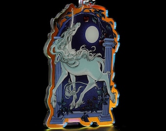 Unicorn With Arch Double-Sided Keychain
