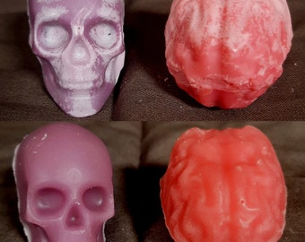 Skull and Brain wax melts