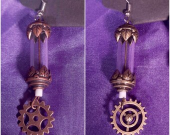 Steampunk fuse earrings