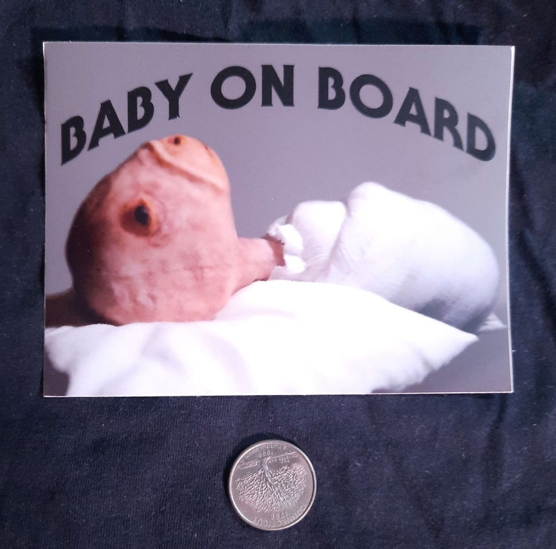 Eraserhead baby, Baby On Board sticker image 1