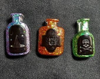 Glitter Potion Bottle magnets