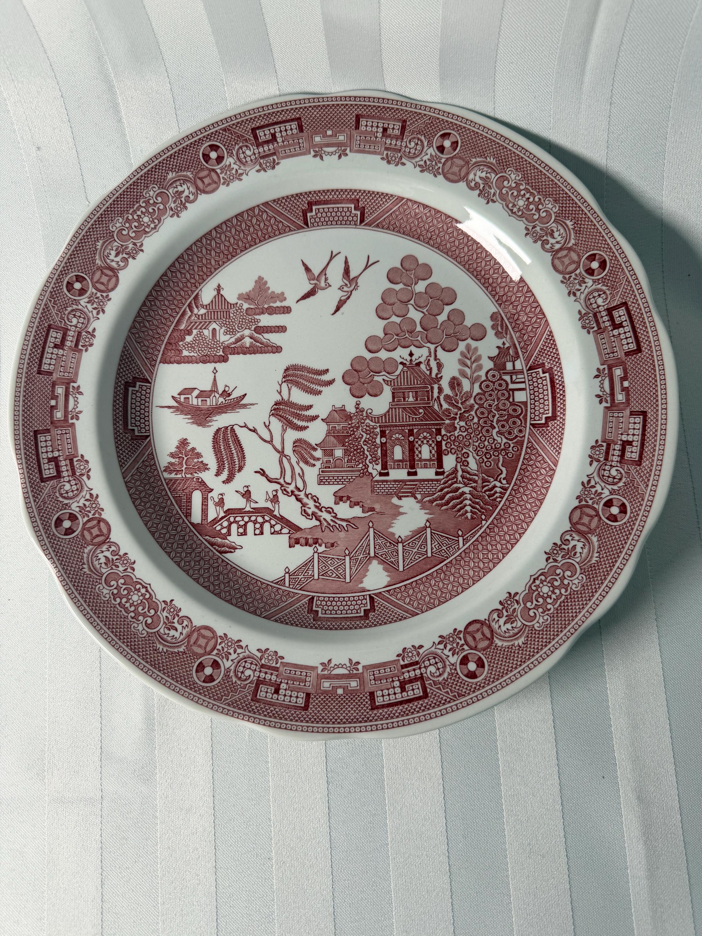 Spode red plate - Etsy 日本