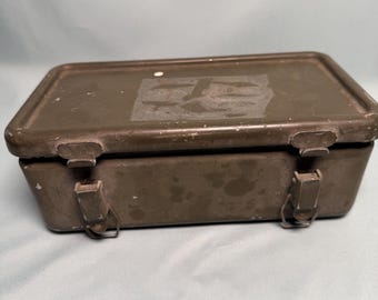 Caja metálica para botiquín militar de primeros auxilios, vacía, 6545-922-1200