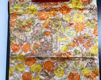 Vintage Folding Handbag/Tote with Snaps