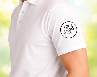 Embroidery Custom Polo Shirt with Logo,Business Branding Shirt,Company Uniform, Custom Name Date Design, Front Sleeve Back Print