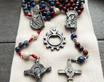 Saint Carlo Acutis Digital Disciple Ultimate Catholic Rosary Gift Box Set – Two Rosaries, One Rosary Ring & a 5-pack of Waterproof Stickers