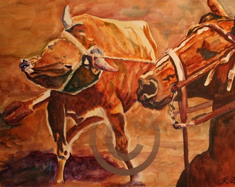 Team Roping Horse Horse Team Roping Rodeo Rodeo Gifts Roping Decor ...