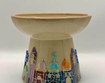 Handmade Mosaic Ramadan Bowl - Iftar & Eid Serving Dish