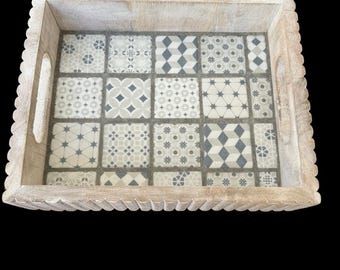 Handcrafted Mosaic Accent Tray