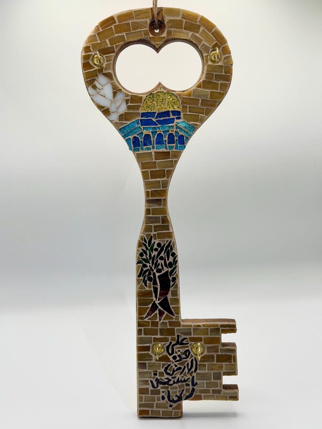 Palestine Key Wall Hanger- House Gift Handmade Mosaic Home Decor - Etsy