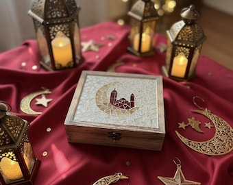 Crescent Mosaic Keepsake Box
