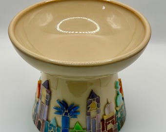 Handmade Mosaic Ramadan Bowl - Iftar & Eid Serving Dish