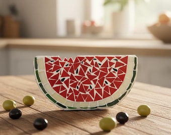 Palestinian Watermelon Mosaic Napkin Holder.