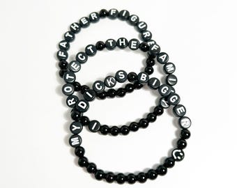 Father Figure Friendship Bracelet | I Protect the Family | My Dick's Bigger