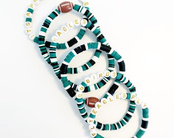 Bransoletki unisex Philadelphia Eagles Football | Fly Eagles Fly | To coś dla Filadelfii | Go Birds
