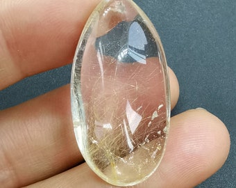 Natural Garden Golden Phantom Quartz Pendant Gemstone Beads Teardrop Flower Quartz Crystal Pendant 5style