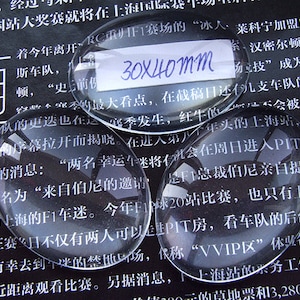 6Beads Big High Clear Oval Flat Glass Cabochons Beads 30mmx40mm For Antique/Vintage Photo Pendant Base or Ear Base