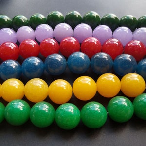 Sale on,20mm,20beads Round jade strand,oliven green,lavender,red,blue, soft yellow,green,yellow,