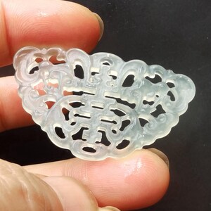 Long life Flower Hollow carving natural Chinese xiuyu green jade stone pendant,Amulet Talisman for make handmade Necklace Pendant Jewerly MX