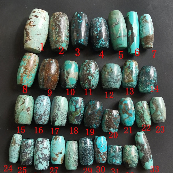 Genuine Hubei Turquoise beads,natural turquoise pendants,barrel,drum,coin,turquoise stone,for making handmade jewelry