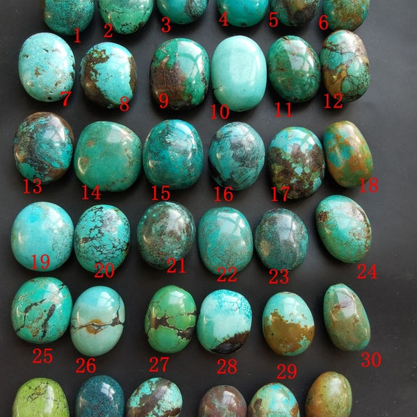 Genuine Hubei Turquoise beads,natural turquoise pendants,barrel,Oval turquoise stone,for making handmade jewelry