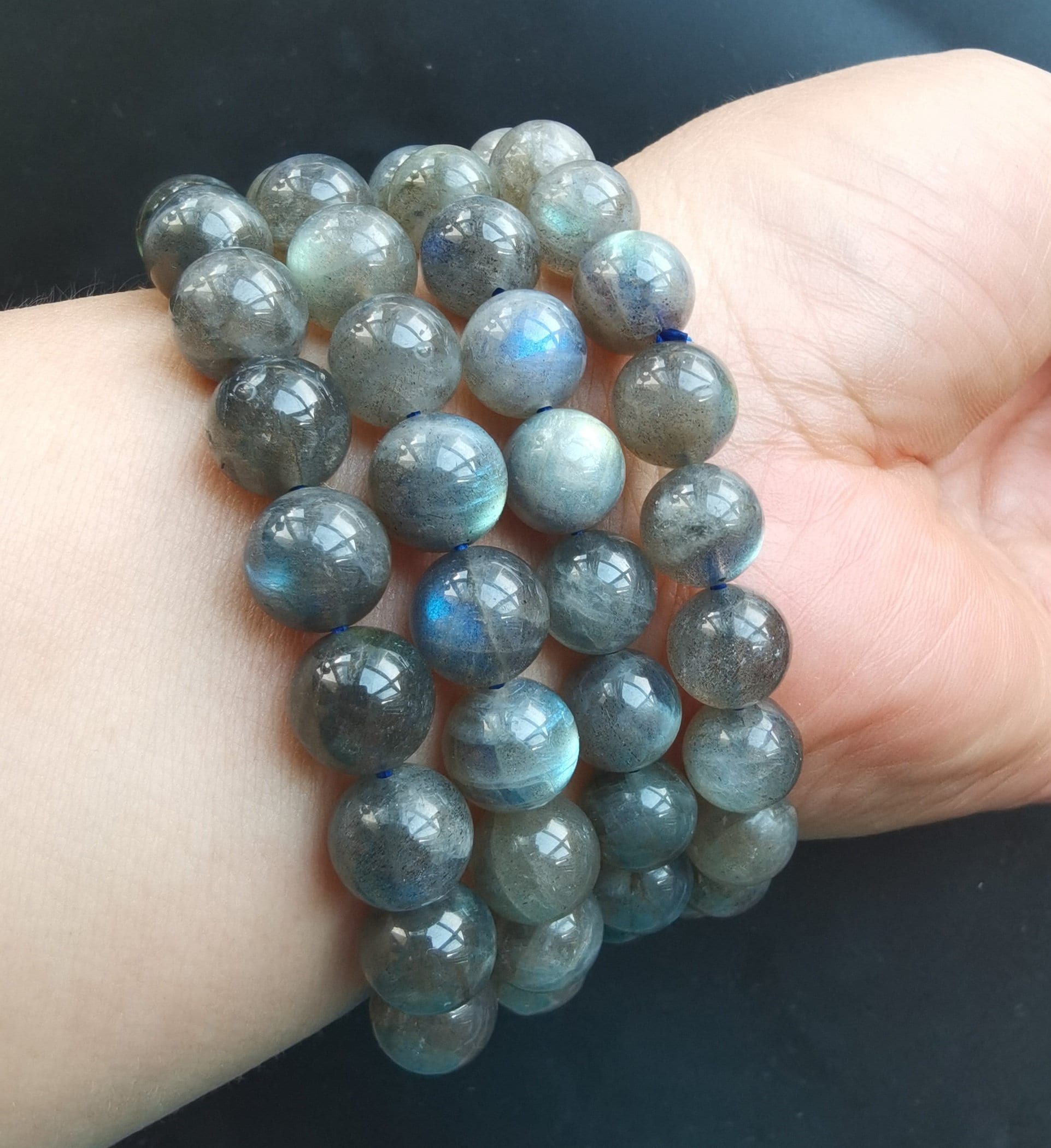 Blue Flash Labradorite Bracelet – CRYSTALSxLOGAN